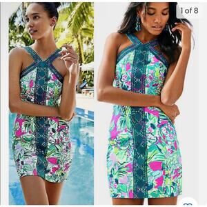 Lilly Pulitzer Vena Shift Dress Early Riser Size 2